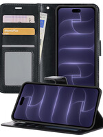 BTH BTH iPhone 18 Pro Max Hoesje Bookcase - Zwart