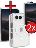 BTH BTH iPhone Duo Magsafe Hoesje Transparant Met 2x Screenprotector