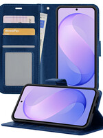 BTH BTH Samsung Galaxy S26 FE Hoesje Bookcase - Donkerblauw