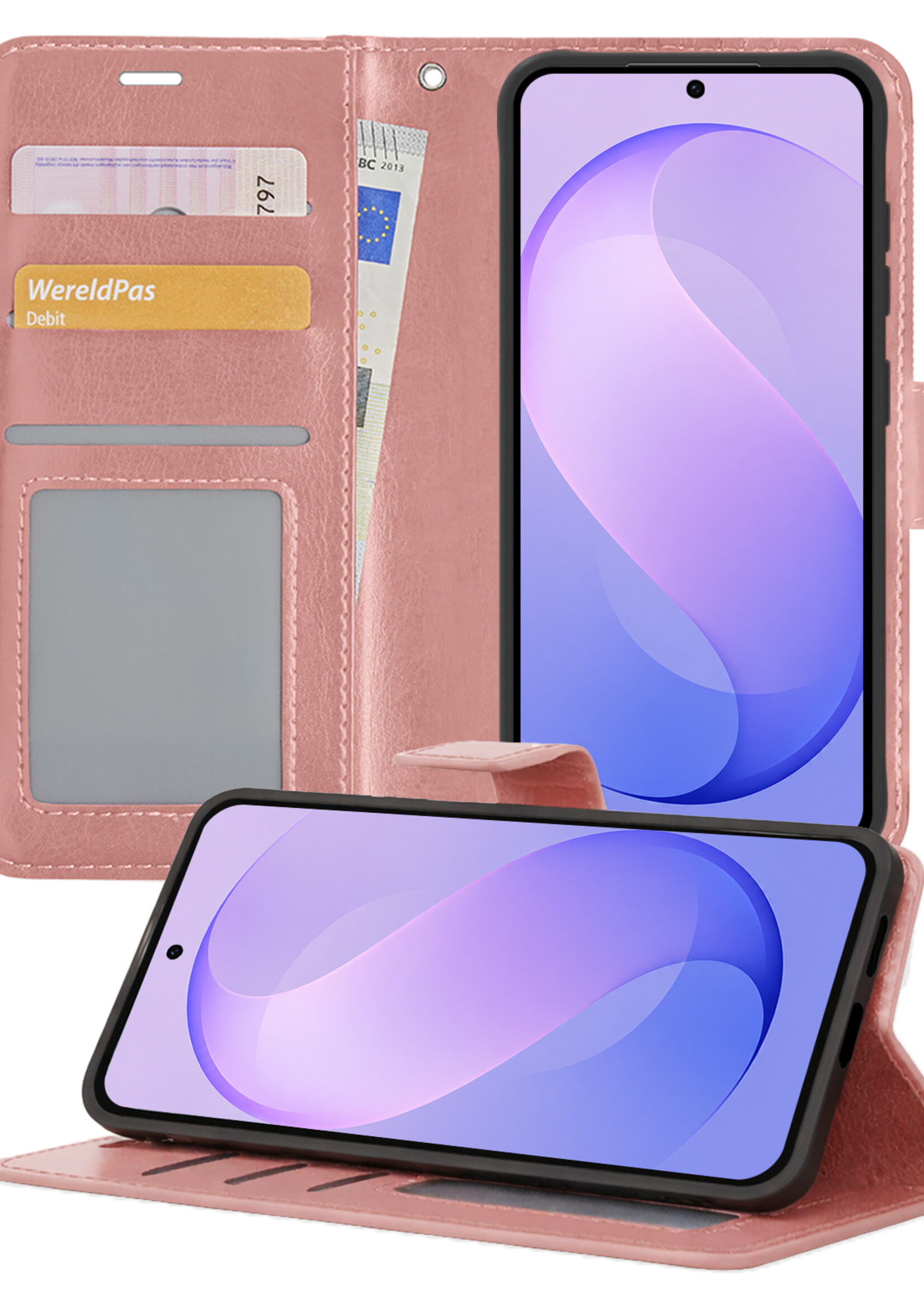 BTH BTH Samsung Galaxy S26 FE Hoesje Bookcase - Rose Goud