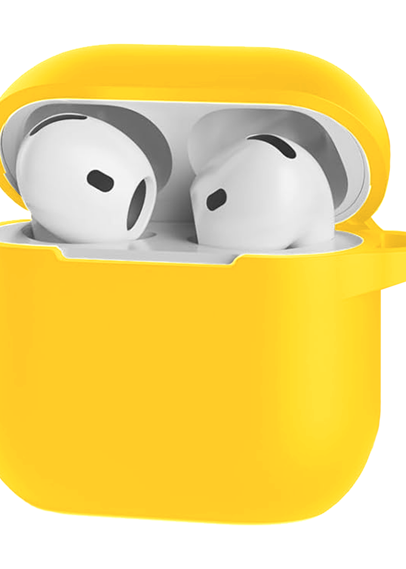 BTH BTH Siliconen Hoesje Voor Apple AirPods 5 - Geel