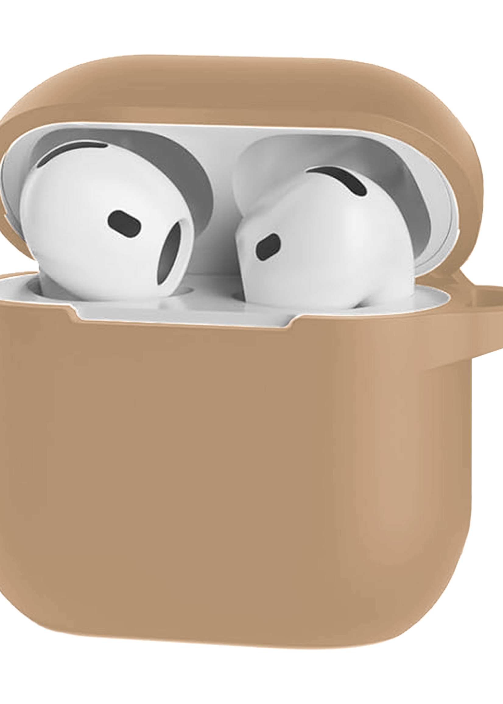 BTH BTH Siliconen Hoesje Voor Apple AirPods 5 - Zand