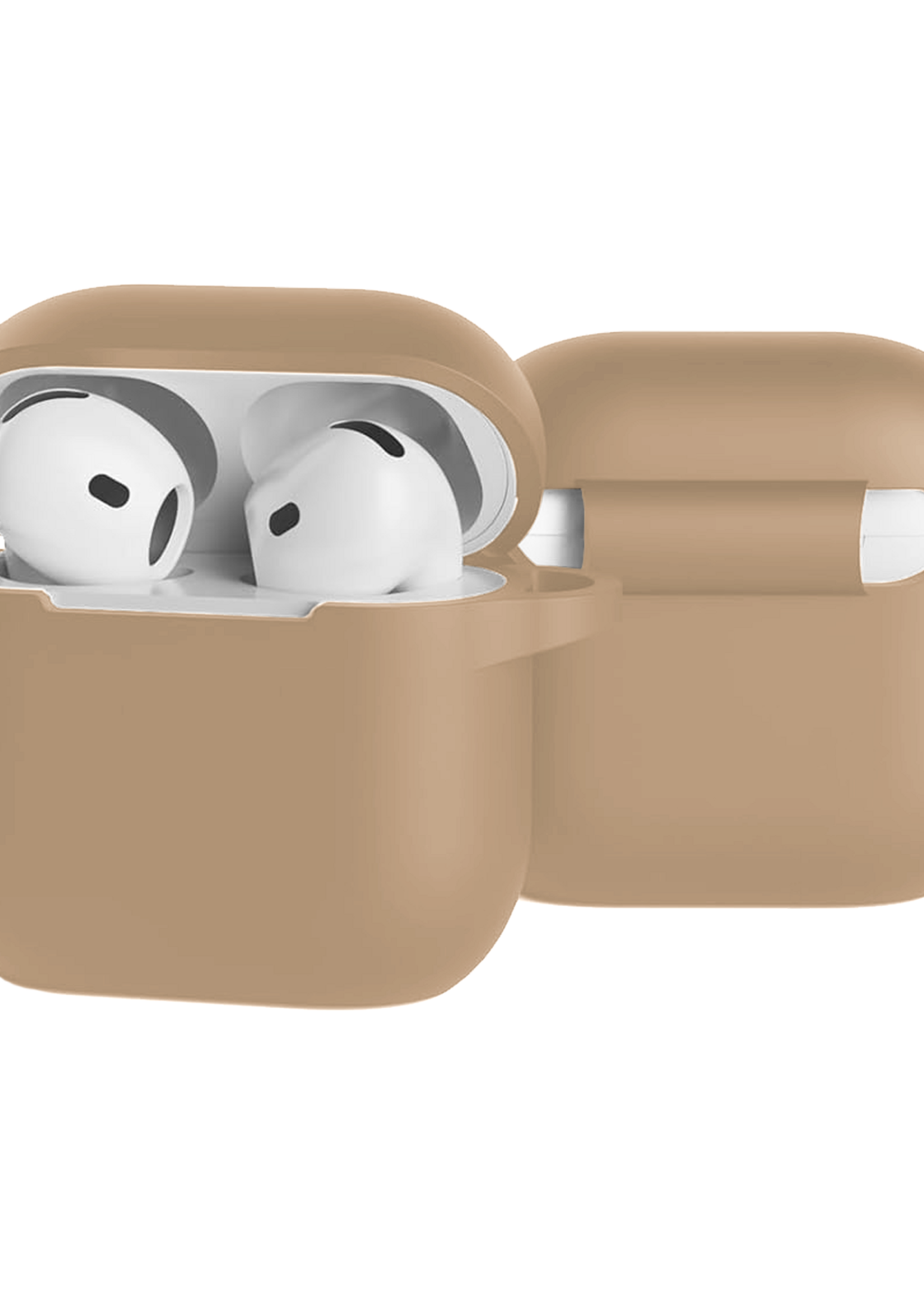 BTH BTH Siliconen Hoesje Voor Apple AirPods 5 - Zand