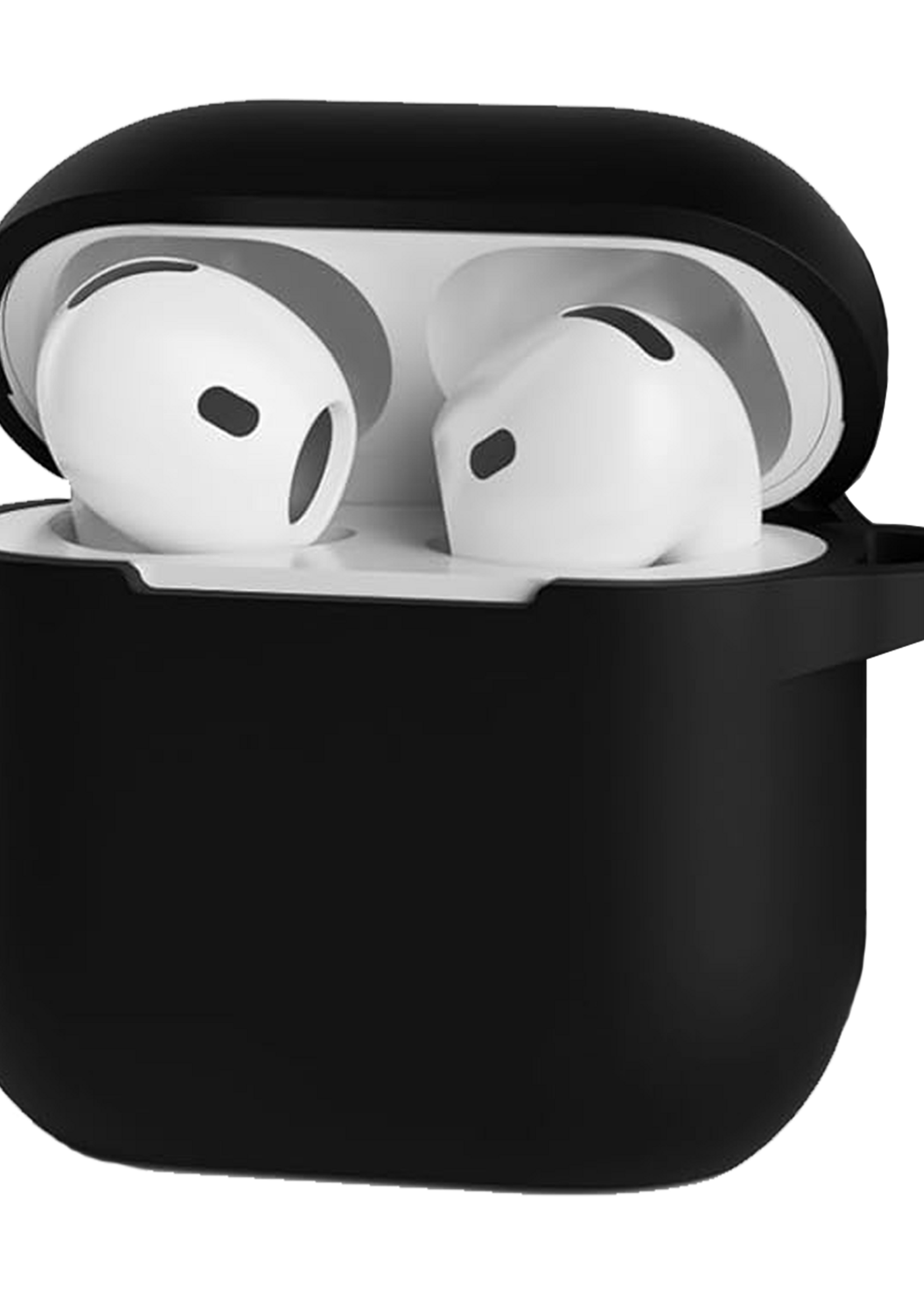 BTH BTH Siliconen Hoesje Voor Apple AirPods 5 - Zwart