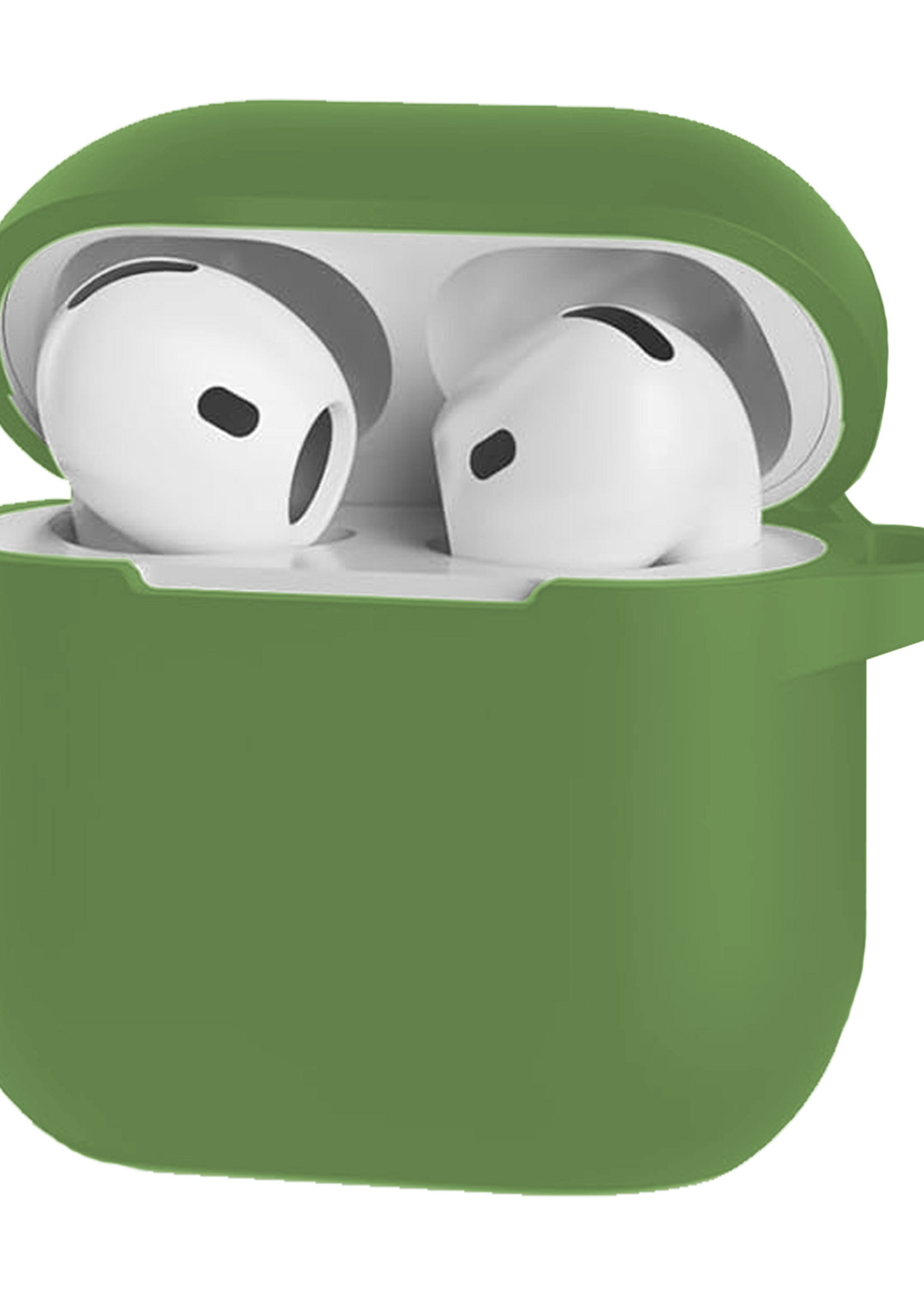 BTH BTH Siliconen Hoesje Voor Apple AirPods 5 - Donkergroen
