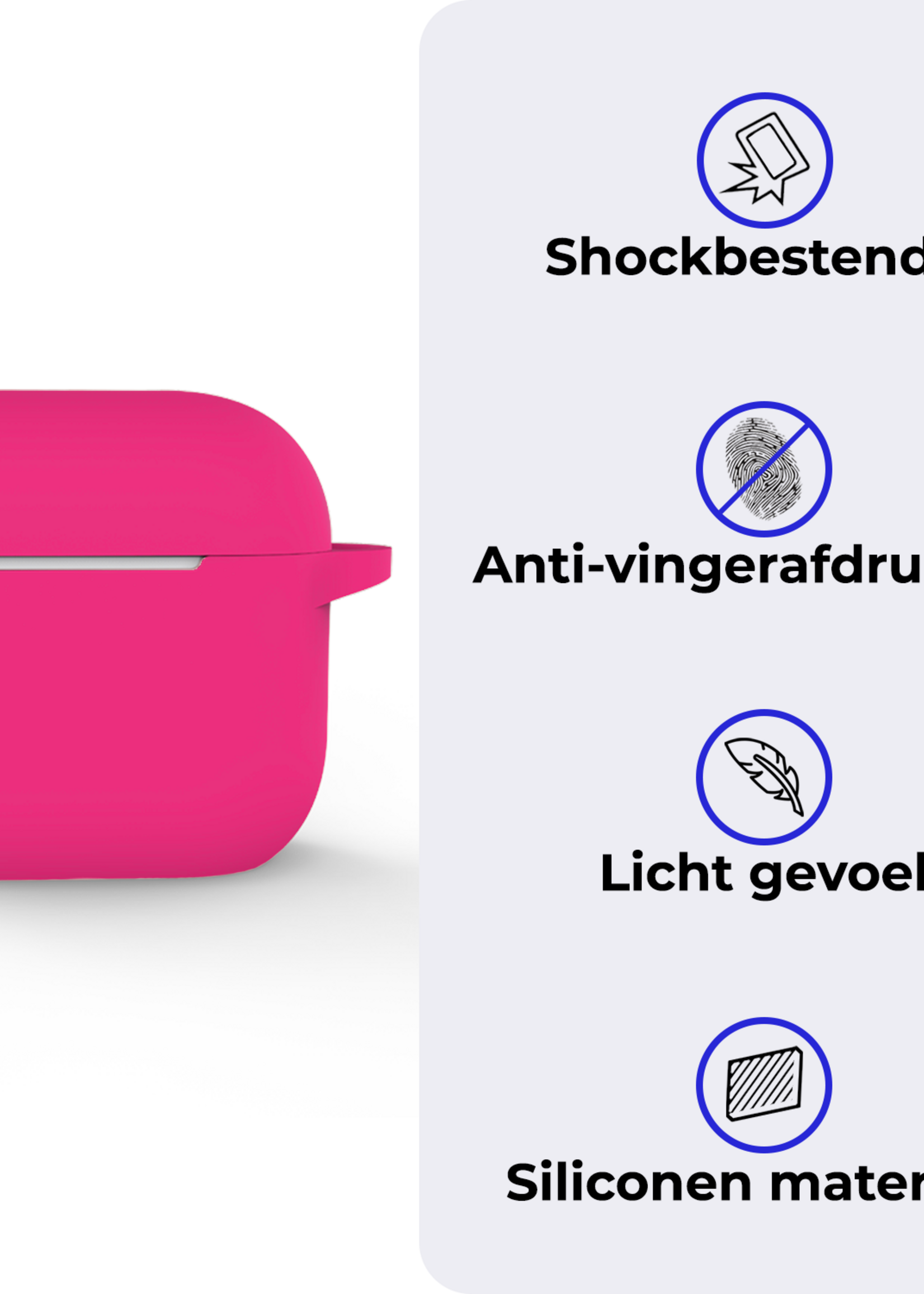 BTH BTH Siliconen Hoesje Voor Apple AirPods 5 - Roze