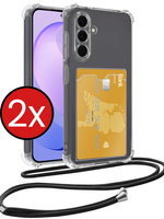 BTH BTH Samsung Galaxy S26 FE Hoesje Pashouder met Koord - 2 PACK