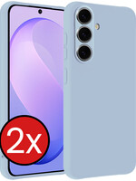 BTH BTH Samsung Galaxy S26 FE Hoesje Siliconen - Lichtblauw - 2 PACK