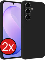 BTH BTH Samsung Galaxy S26 FE Hoesje Siliconen - Zwart - 2 PACK