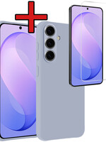 BTH BTH Samsung Galaxy S26 FE Hoesje Siliconen Met Screenprotector - Lila