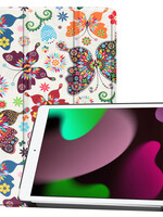 LUQ LUQ iPad 10.2 2021 hoesje - Vlinder