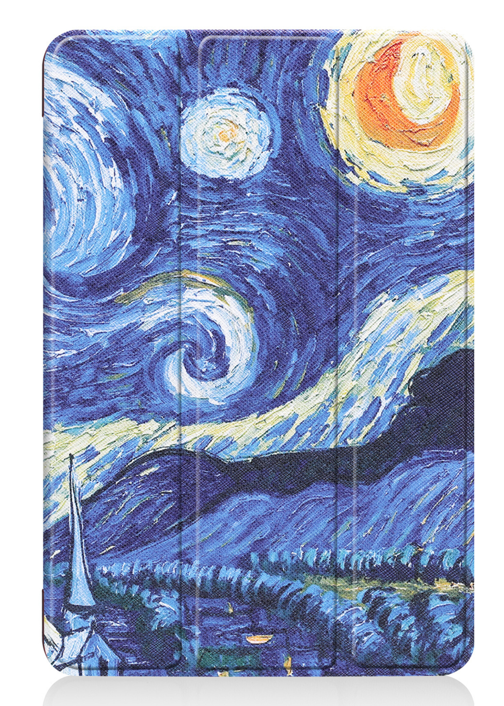 LUQ Hoes Geschikt voor iPad Mini 6 Hoes Luxe Hoesje Book Case - Hoesje Geschikt voor iPad Mini 6 Hoes Cover - Sterrenhemel