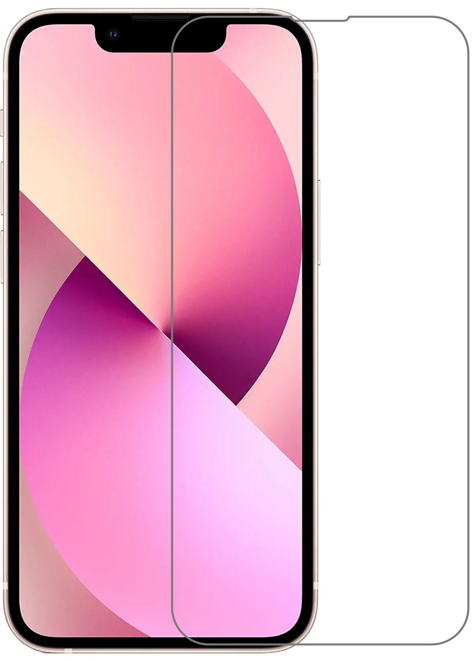 LUQ Screenprotector Geschikt voor iPhone 13 Screenprotector Volledig - Screenprotector Geschikt voor iPhone 13 Screenprotector Bescherm Glas