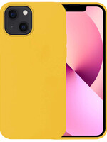 LUQ LUQ iPhone 13 Hoesje Siliconen - Geel