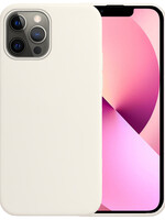 LUQ LUQ iPhone 13 Pro Max Hoesje Siliconen - Wit