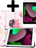 LUQ LUQ iPad 10.2 2021 hoesje elfje met screenprotector