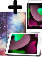 LUQ LUQ iPad 10.2 2021 hoesje galaxy met screenprotector