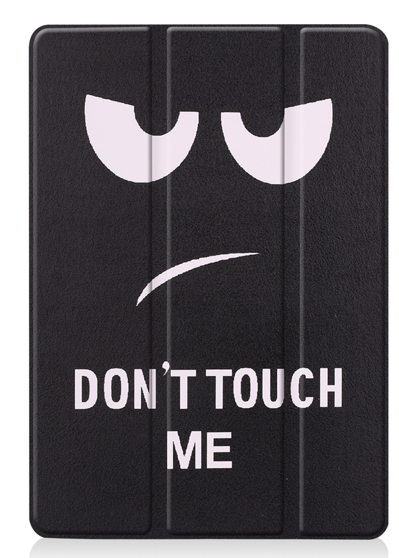 LUQ Hoes Geschikt voor iPad 10.2 2021 Hoes Luxe Hoesje Book Case Met Screenprotector - Hoesje Geschikt voor iPad 9 Hoes Cover - Don't Touch Me