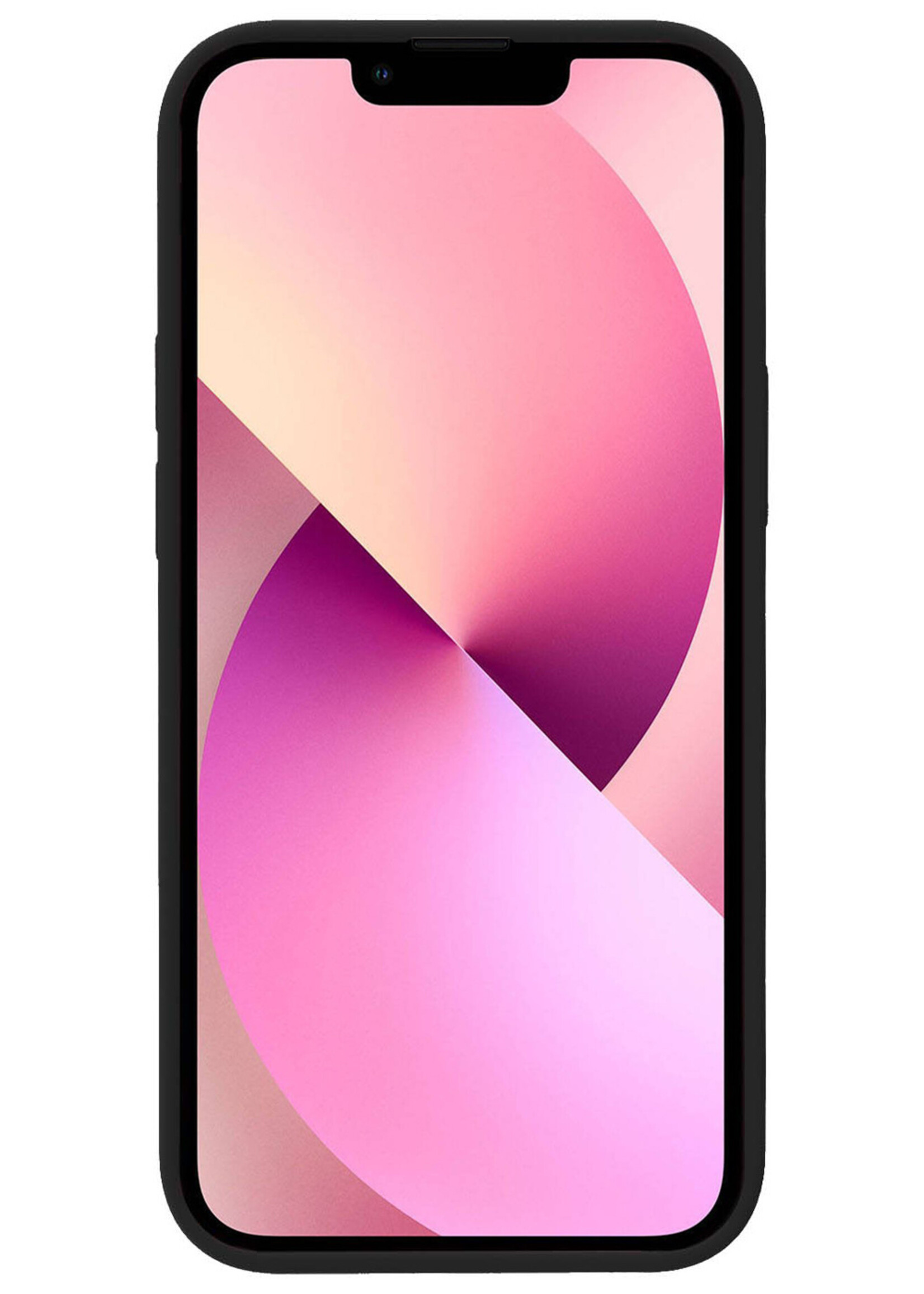 LUQ Hoesje Geschikt voor iPhone 13 Mini Hoesje Siliconen Case Met 2x Screenprotector - Hoes Geschikt voor iPhone 13 Mini Hoes Siliconen - Zwart