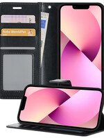 LUQ LUQ iPhone 13 Pro Hoesje Bookcase - Zwart