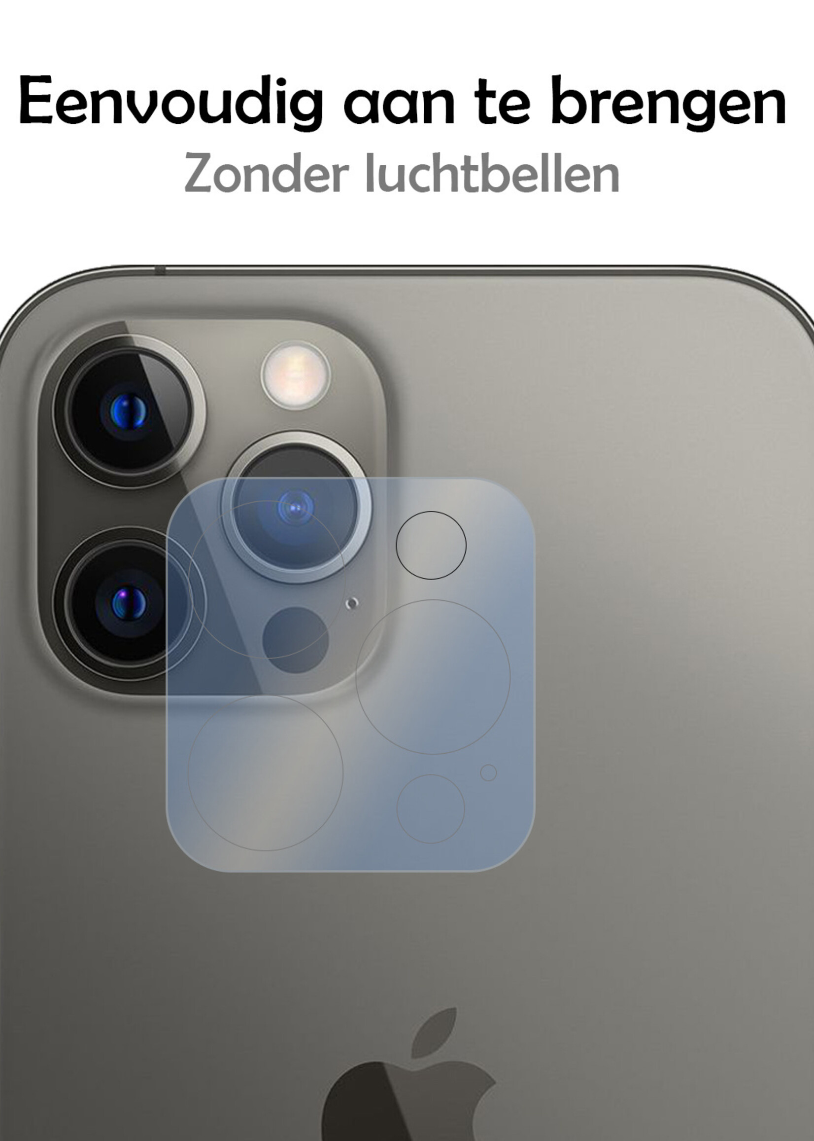 LUQ Screenprotector Geschikt voor iPhone 13 Pro Camera Screenprotector Tempered Glass - Screenprotector Geschikt voor iPhone 13 Pro Screenprotector Camera Screenprotector