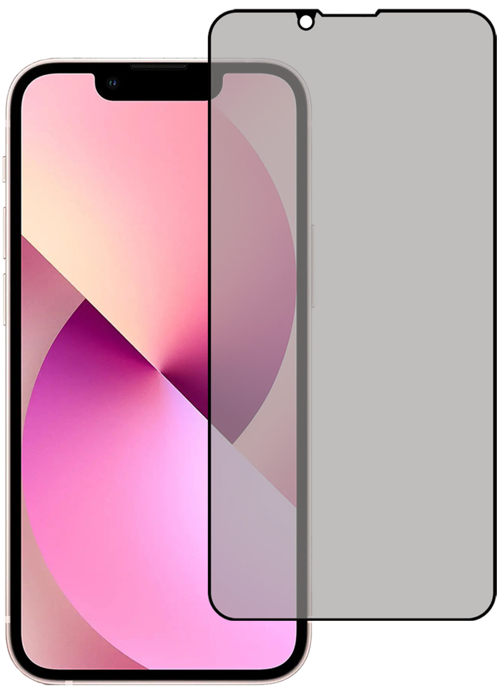 LUQ Screenprotector Geschikt voor iPhone 13 Mini Privacy Screenprotector Bescherm Glas - Privacy Screenprotector Geschikt voor iPhone 13 Mini Screenprotector Glas