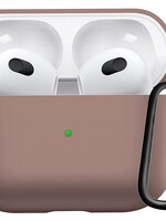 LUQ LUQ Siliconen Hoesje Voor Apple AirPods 3 - Beige