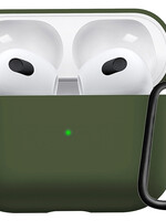 LUQ LUQ Siliconen Hoesje Voor Apple AirPods 3 - Donkergroen