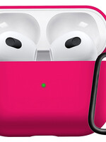 LUQ LUQ Siliconen Hoesje Voor Apple AirPods 3 - Donkerroze