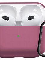 LUQ LUQ Siliconen Hoesje Voor Apple AirPods 3 - Oudroze