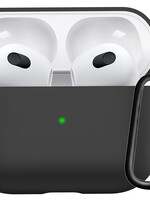 LUQ LUQ Siliconen Hoesje Voor Apple AirPods 3 - Zwart