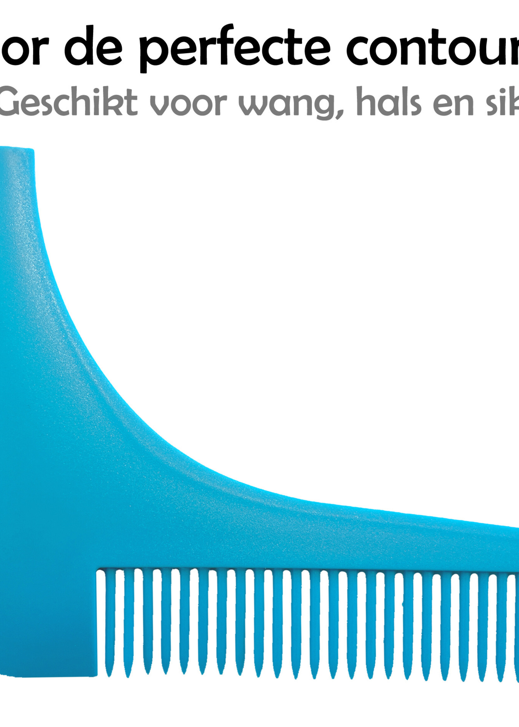 LUQ Baardkam Baard Trimmer Baard Kam Beard Shaper Baard Verzorging - Blauw