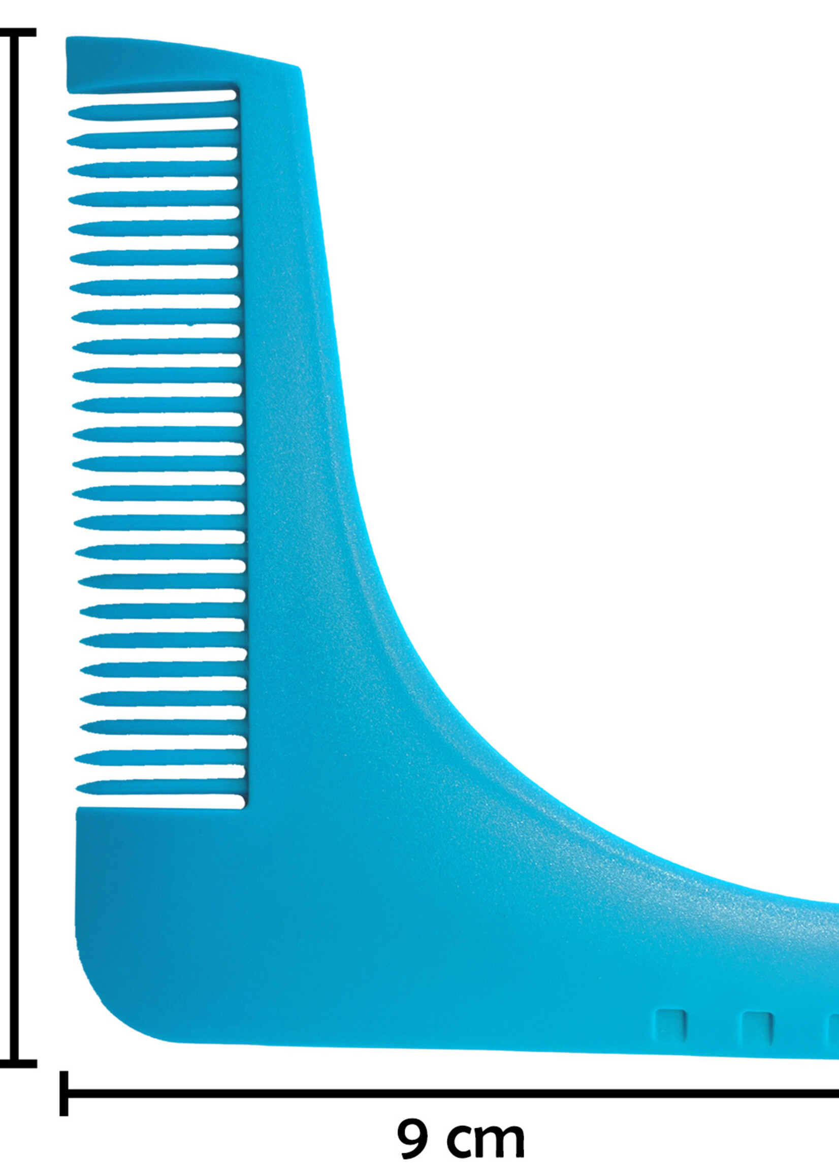 LUQ Baardkam Baard Trimmer Baard Kam Beard Shaper Baard Verzorging - Blauw
