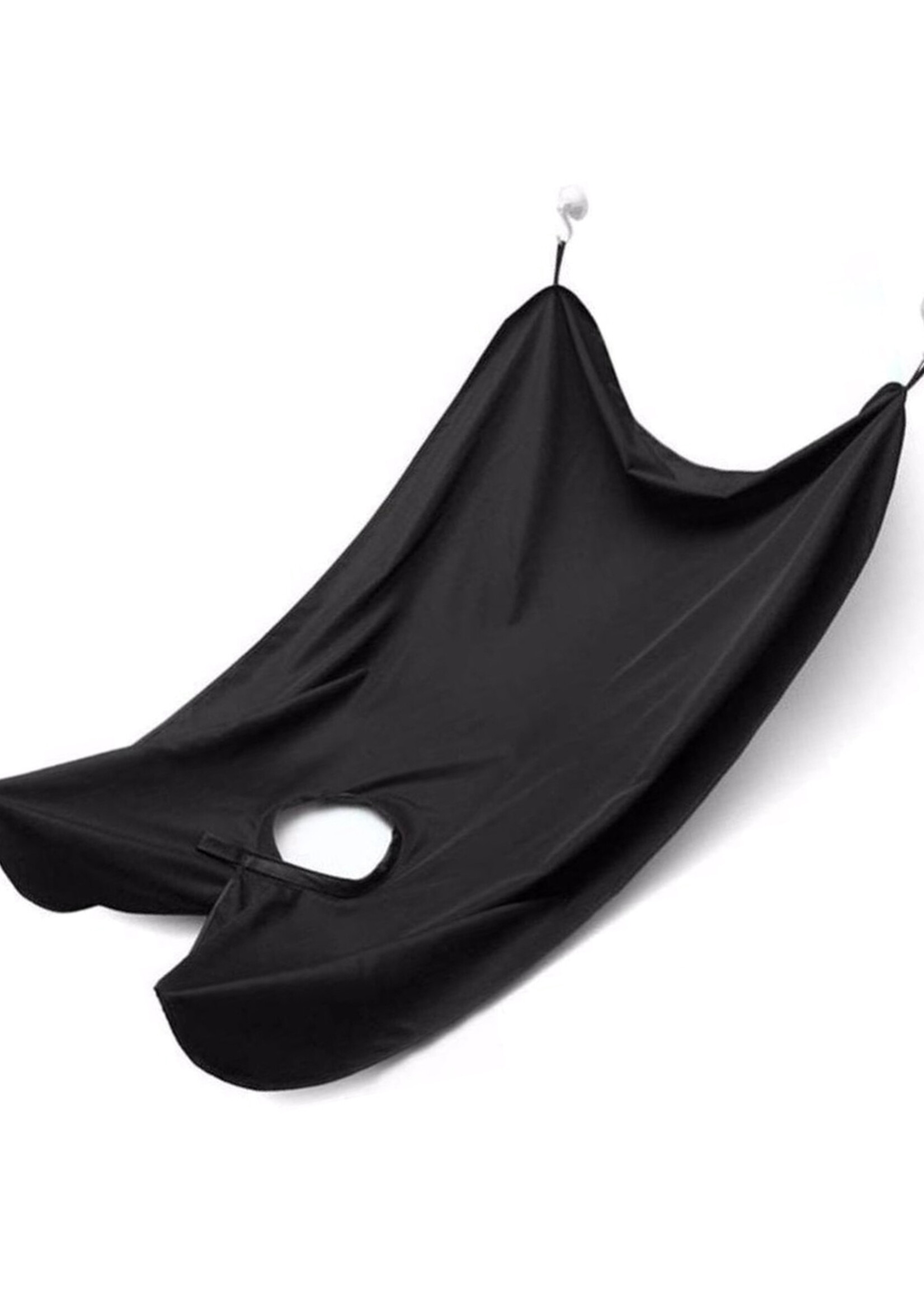 LUQ Baard Schort Scheer Cape Scheer Schort Baardschort Beard Cape - Zwart