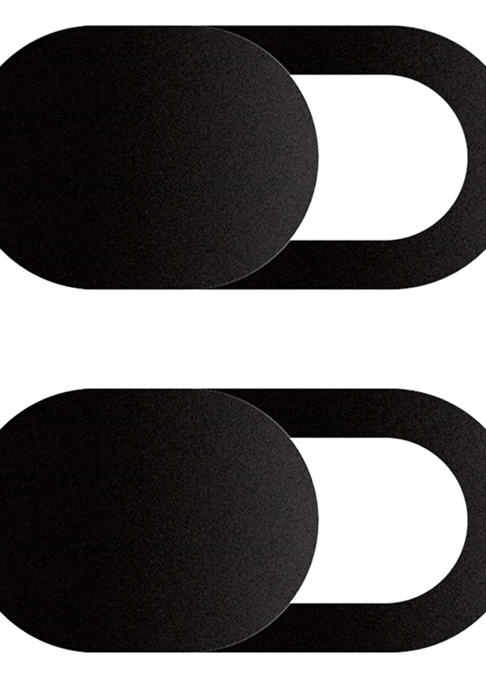 LUQ Webcam Cover Laptop Schuifje Camera Cover Laptop Zwart - Camera Cover Webcam Camera Schuifje Sticker Voor Laptop Smartphone En Tablet Zwart - 2 Stuks