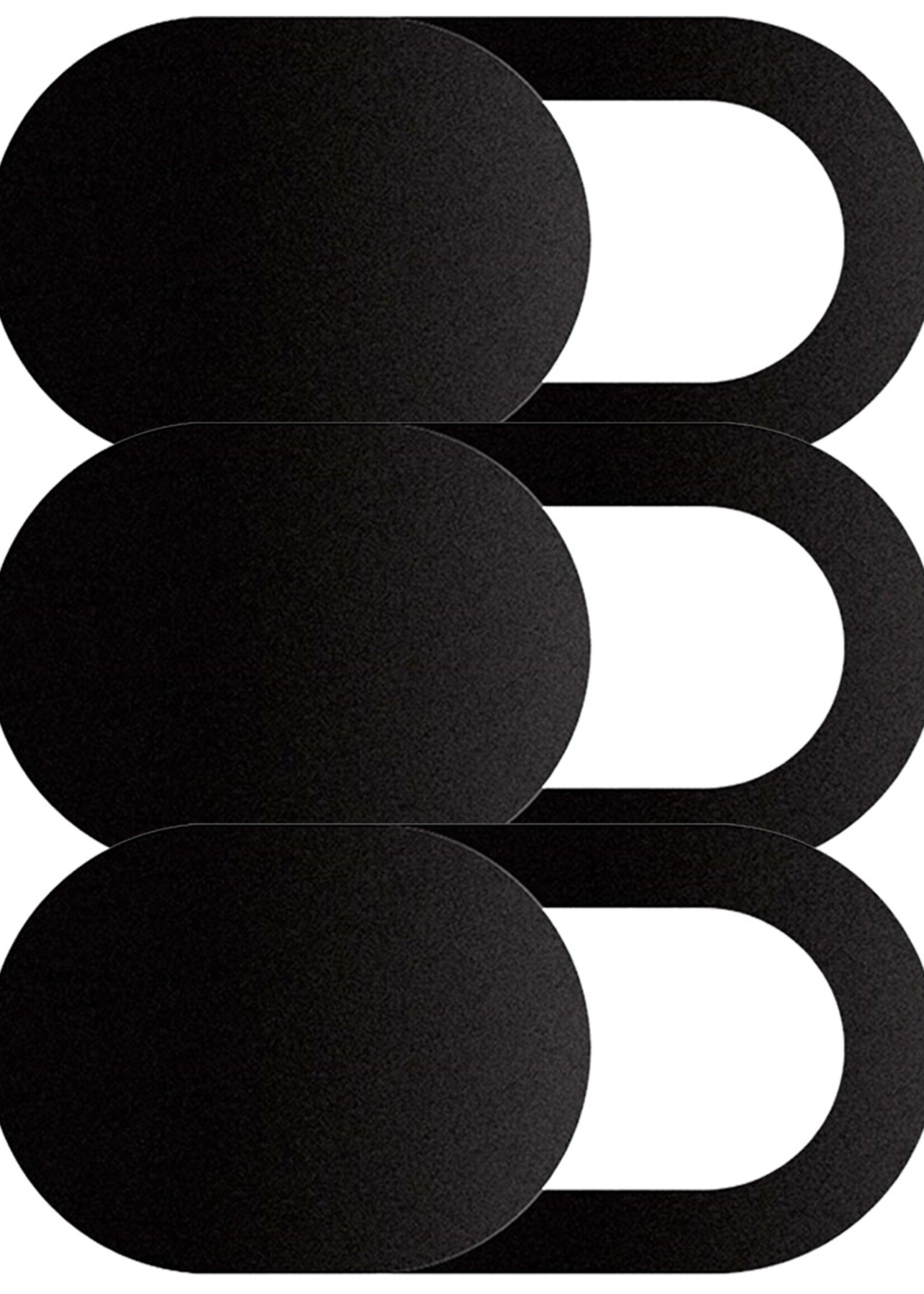 LUQ Webcam Cover Laptop Schuifje Camera Cover Laptop Zwart - Camera Cover Webcam Camera Schuifje Sticker Voor Laptop Smartphone En Tablet Zwart - 3 Stuks