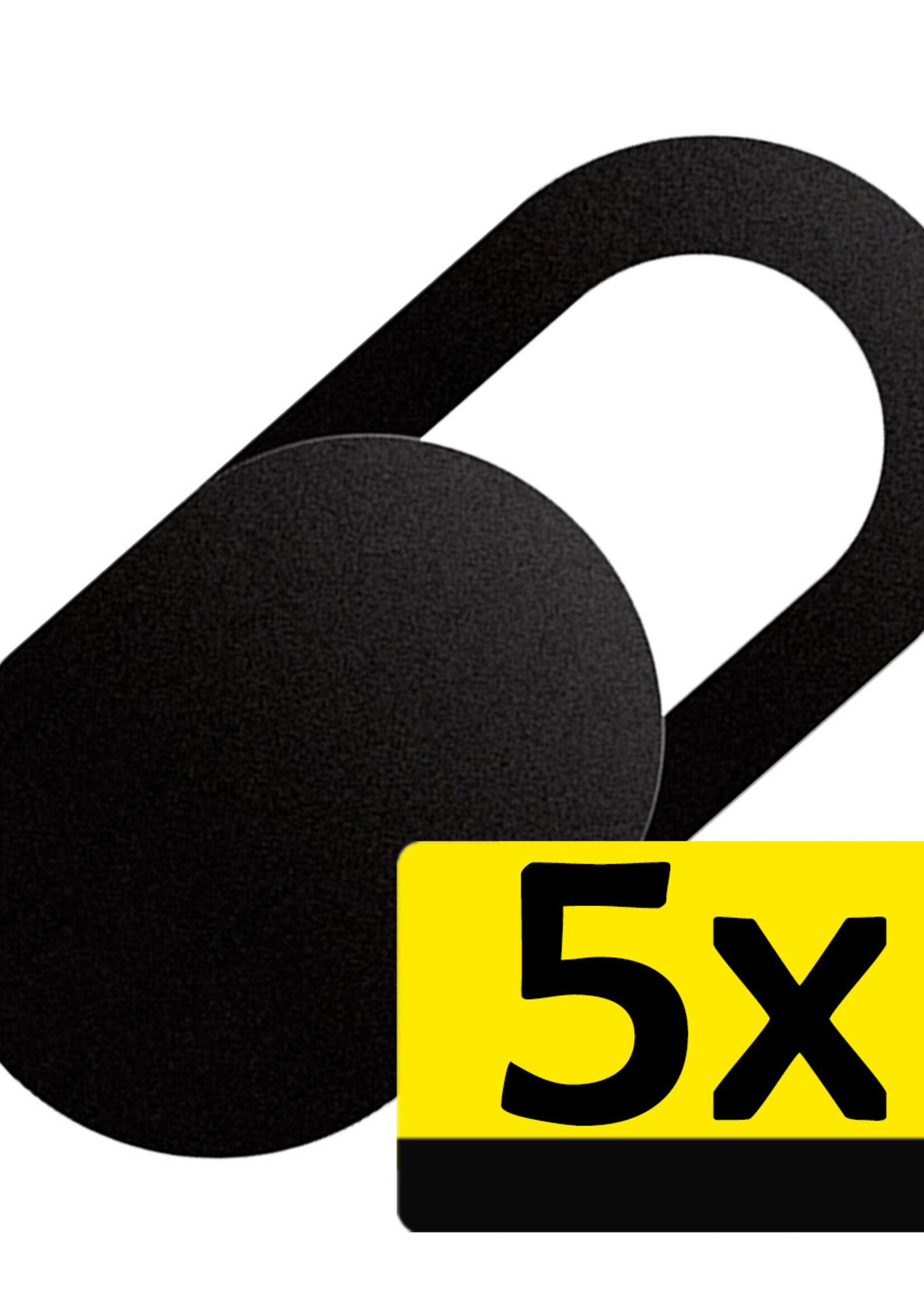 LUQ Webcam Cover Laptop Schuifje Camera Cover Laptop Zwart - Camera Cover Webcam Camera Schuifje Sticker Voor Laptop Smartphone En Tablet Zwart - 5 Stuks