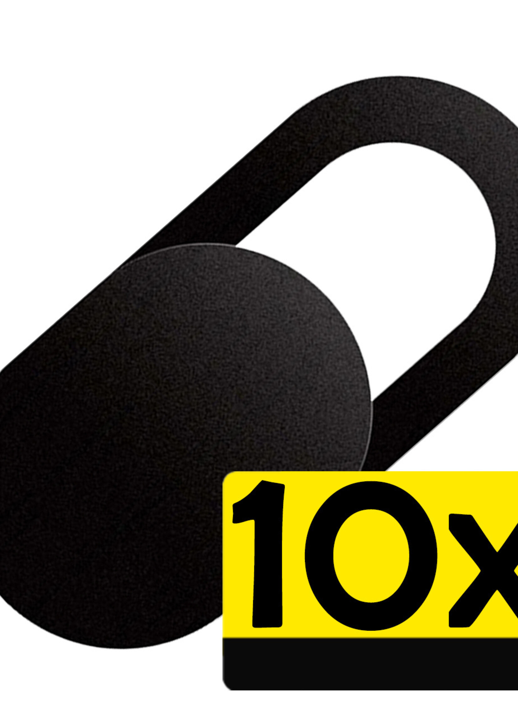 LUQ Webcam Cover Laptop Schuifje Camera Cover Laptop Zwart - Camera Cover Webcam Camera Schuifje Sticker Voor Laptop Smartphone En Tablet Zwart - 10 Stuks