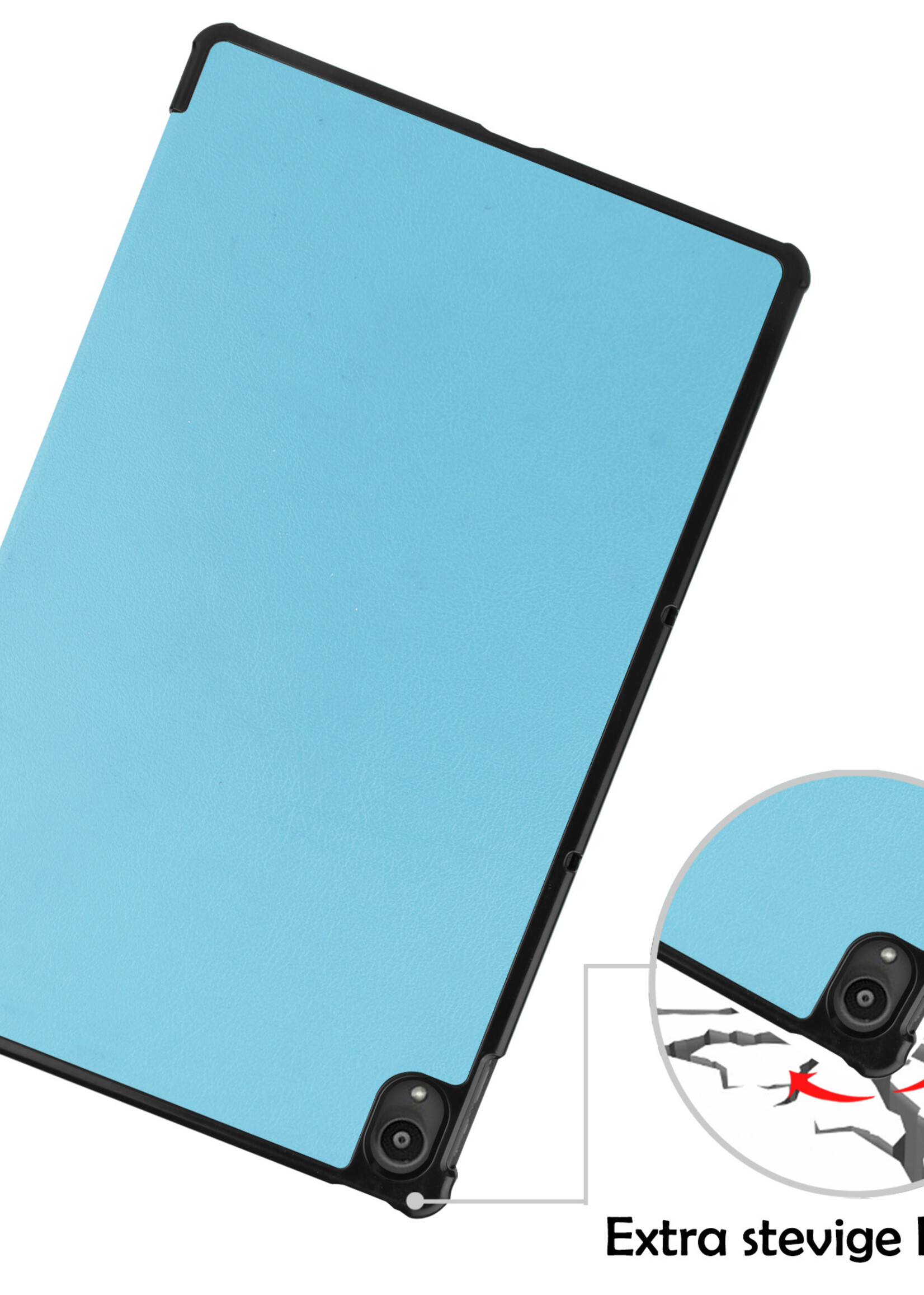 LUQ Hoes Geschikt voor Lenovo Tab P11 Hoes Luxe Hoesje Book Case - Hoesje Geschikt voor Lenovo Tab P11 Hoes Cover - Lichtblauw