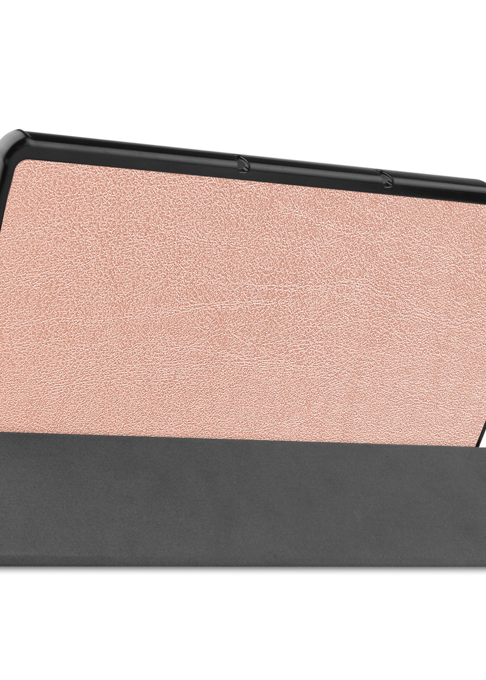 LUQ Hoes Geschikt voor Lenovo Tab P11 Hoes Luxe Hoesje Book Case - Hoesje Geschikt voor Lenovo Tab P11 Hoes Cover - Rosé goud