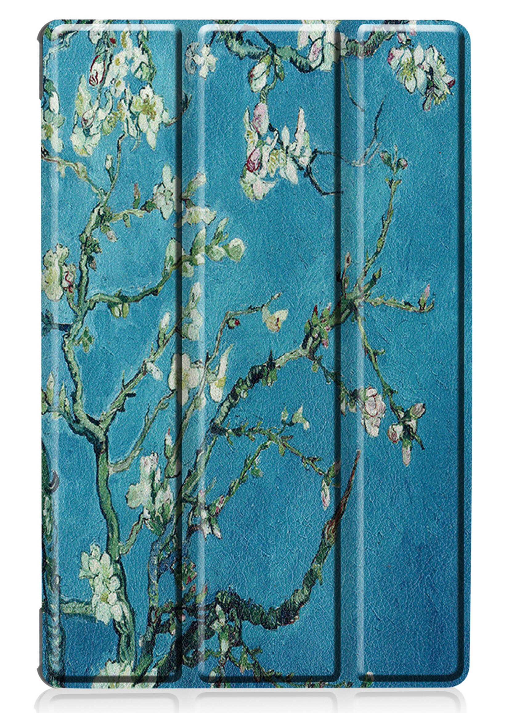 LUQ Hoes Geschikt voor Lenovo Tab M10 FHD Plus 2nd Gen Hoes Luxe Hoesje Book Case - Hoesje Geschikt voor Lenovo Tab M10 FHD Plus (2e Gen) Hoes Cover - Bloesem