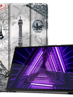 LUQ LUQ Lenovo Tab M10 FHD Plus Hoes - Eiffeltoren