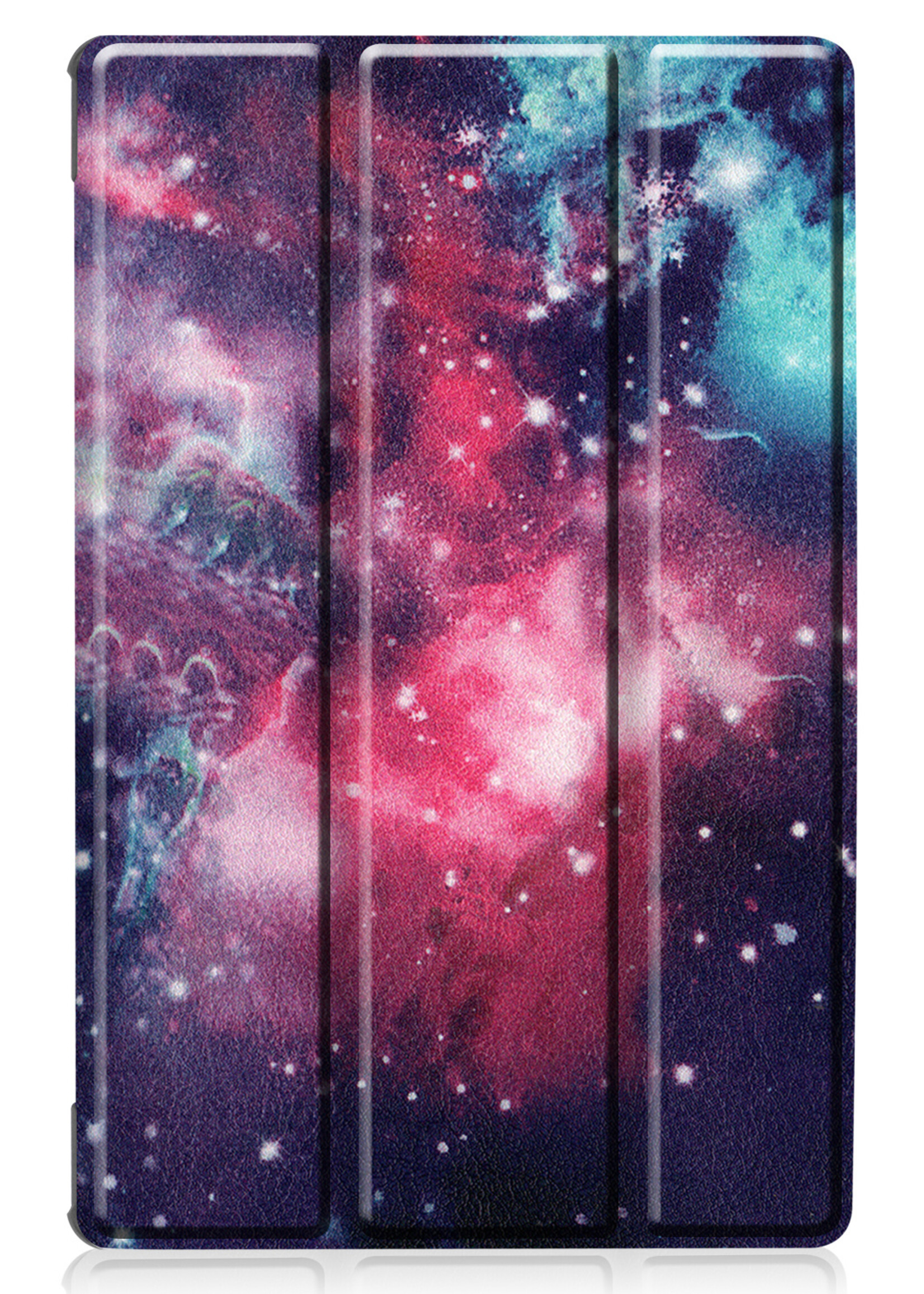 LUQ Hoes Geschikt voor Lenovo Tab M10 FHD Plus 2nd Gen Hoes Luxe Hoesje Book Case - Hoesje Geschikt voor Lenovo Tab M10 FHD Plus (2e Gen) Hoes Cover - Galaxy