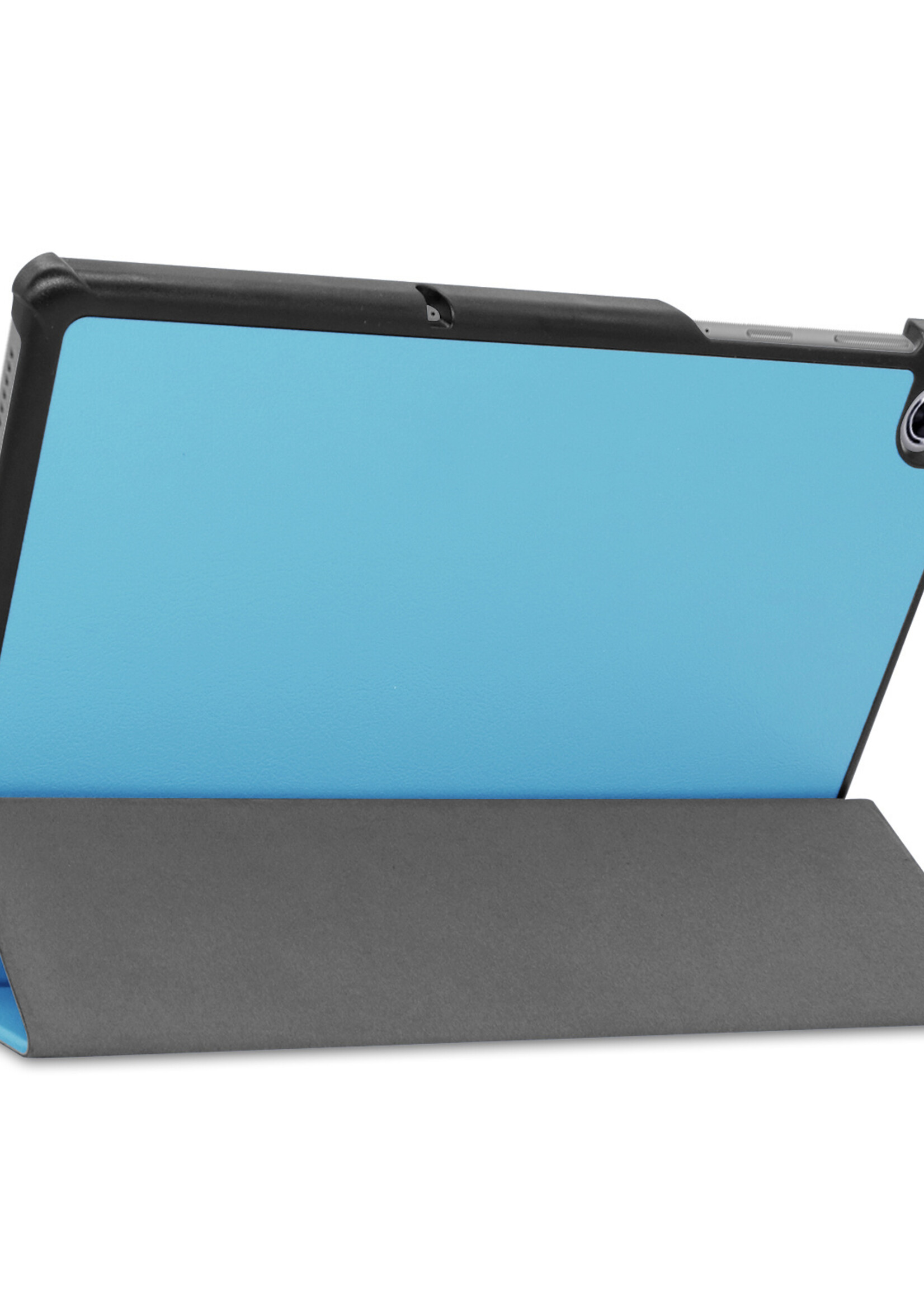 LUQ Hoes Geschikt voor Lenovo Tab M10 FHD Plus 2nd Gen Hoes Luxe Hoesje Book Case - Hoesje Geschikt voor Lenovo Tab M10 FHD Plus (2e Gen) Hoes Cover - Lichtblauw
