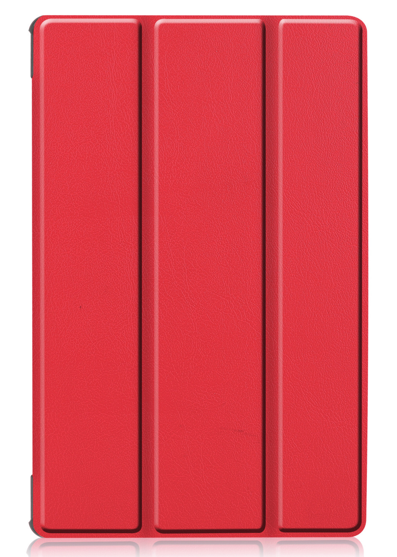 LUQ Hoes Geschikt voor Lenovo Tab M10 FHD Plus 2nd Gen Hoes Luxe Hoesje Book Case - Hoesje Geschikt voor Lenovo Tab M10 FHD Plus (2e Gen) Hoes Cover - Rood