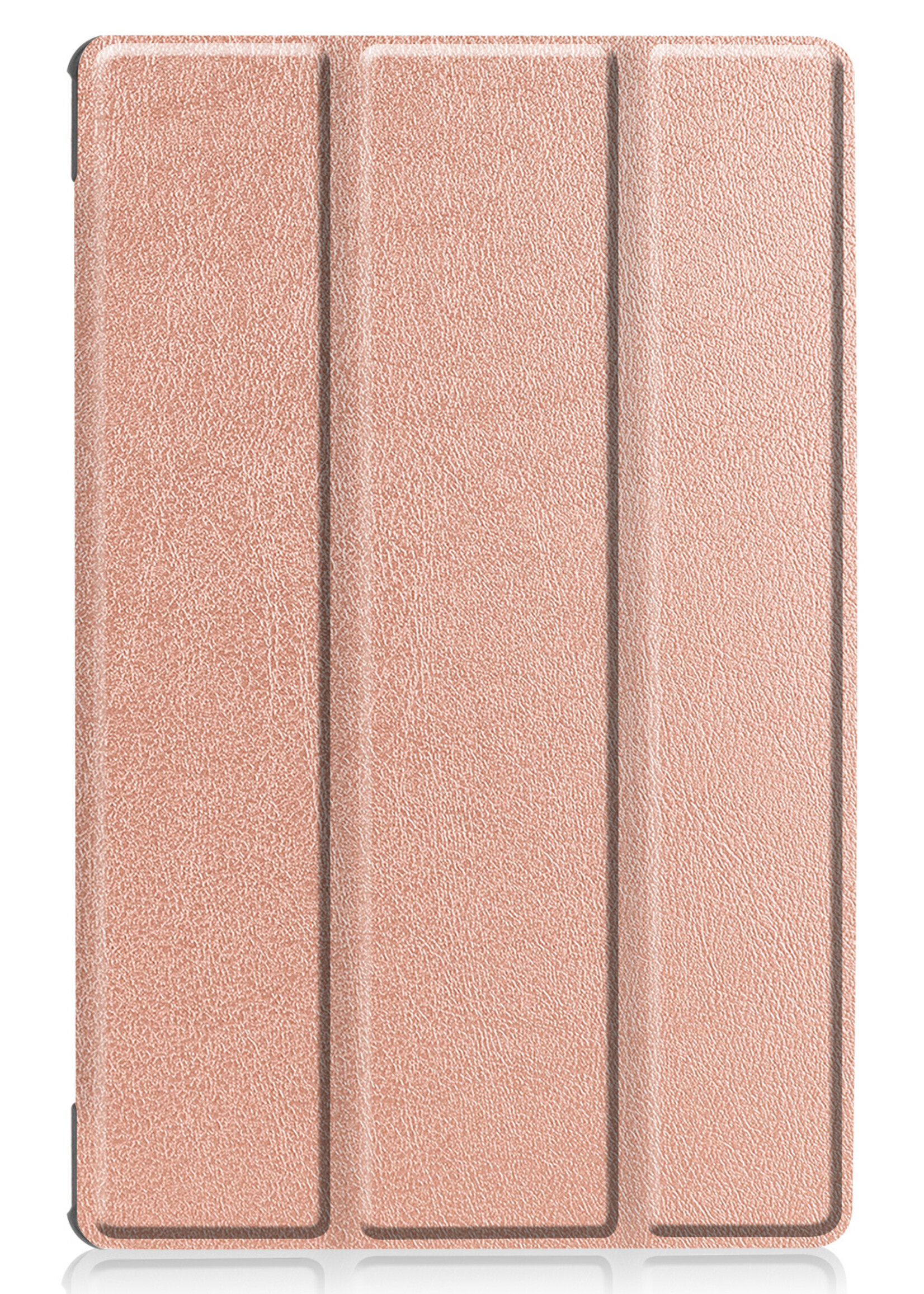LUQ Hoes Geschikt voor Lenovo Tab M10 FHD Plus 2nd Gen Hoes Luxe Hoesje Book Case - Hoesje Geschikt voor Lenovo Tab M10 FHD Plus (2e Gen) Hoes Cover - Rosé goud