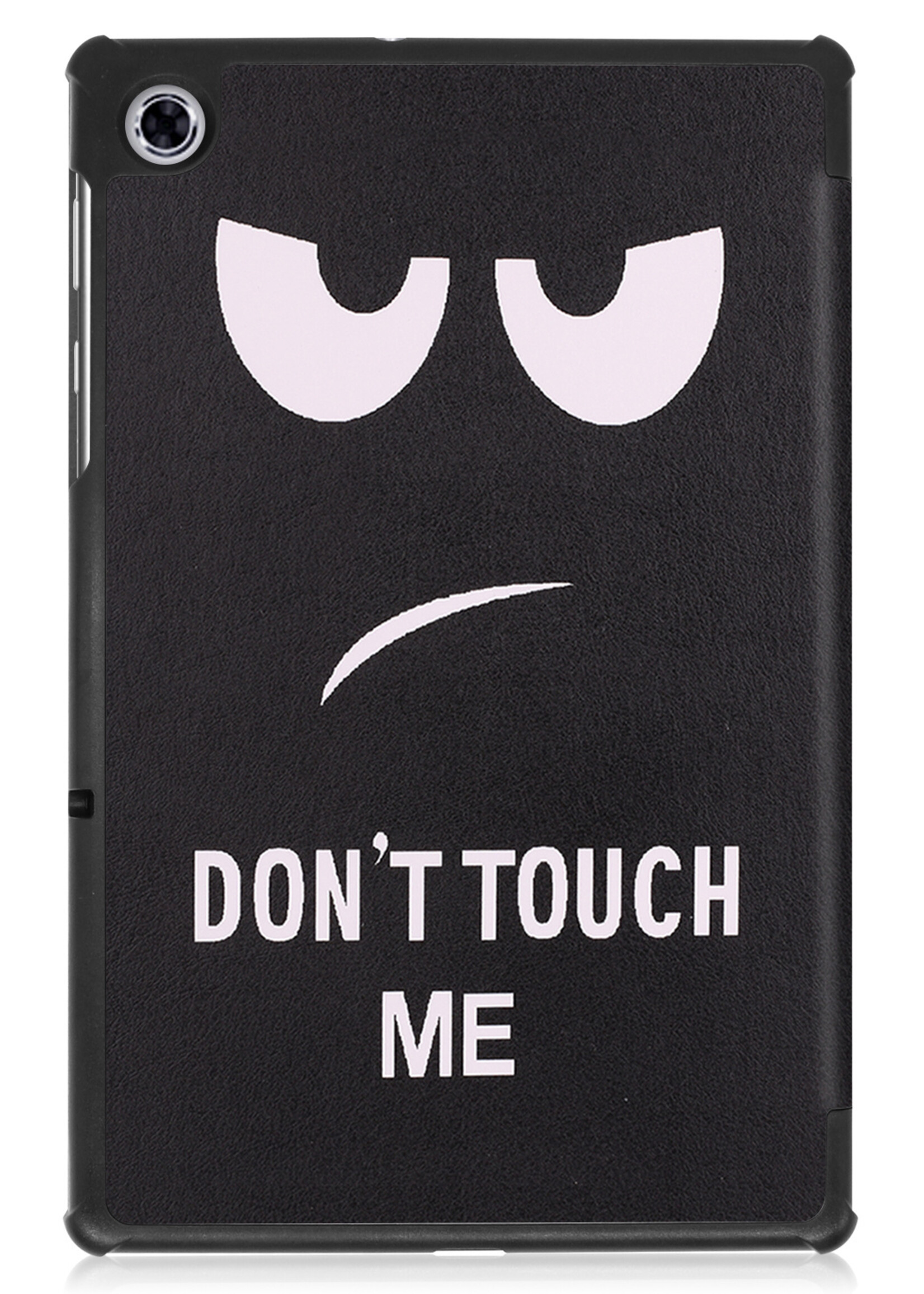 LUQ Hoes Geschikt voor Lenovo Tab M10 FHD Plus 2nd Gen Hoes Luxe Hoesje Book Case - Hoesje Geschikt voor Lenovo Tab M10 FHD Plus (2e Gen) Hoes Cover - Don't Touch Me
