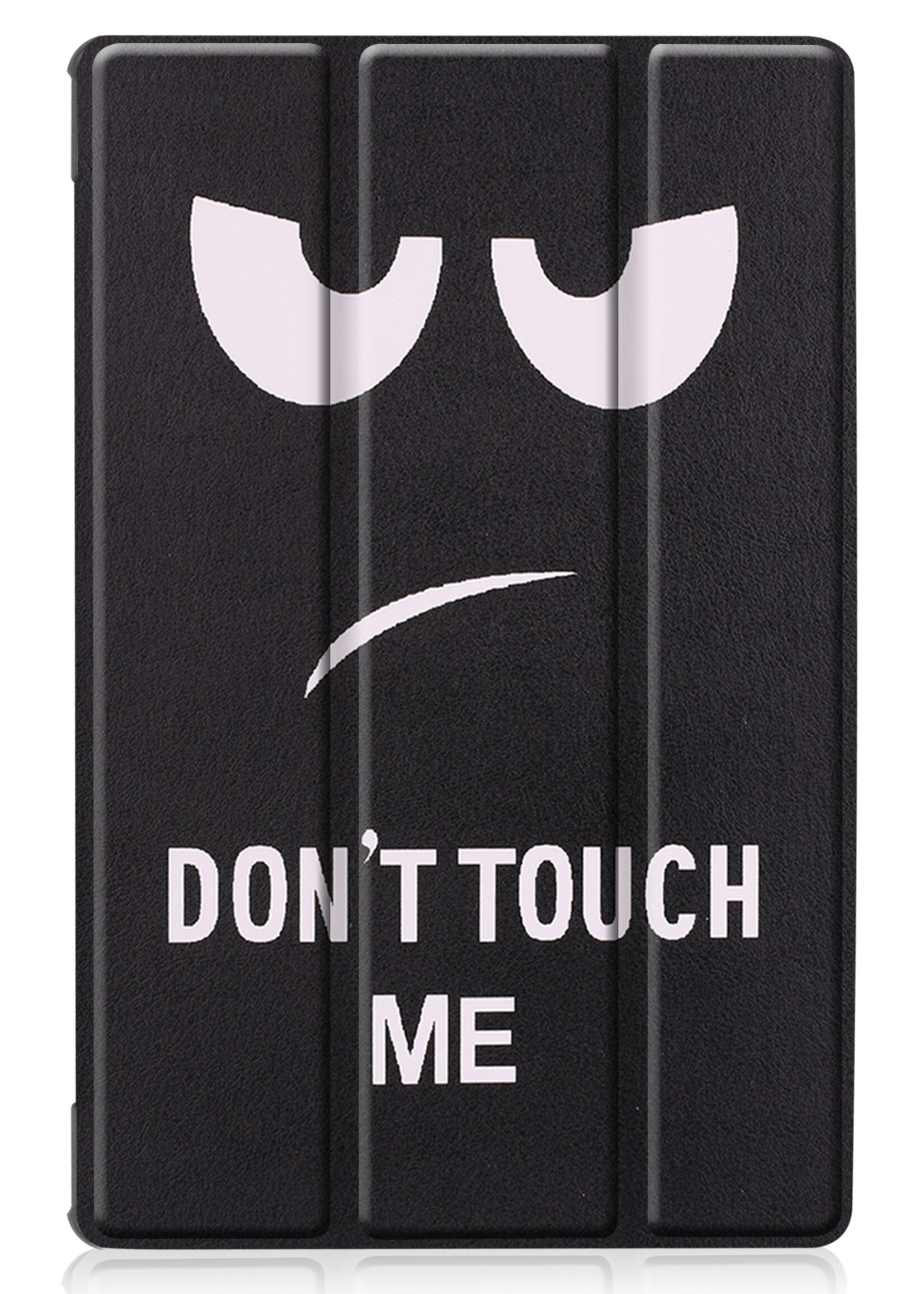 LUQ Hoes Geschikt voor Lenovo Tab M10 FHD Plus 2nd Gen Hoes Luxe Hoesje Book Case - Hoesje Geschikt voor Lenovo Tab M10 FHD Plus (2e Gen) Hoes Cover - Don't Touch Me