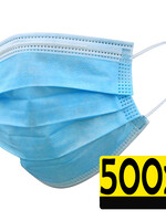 LUQ LUQ Wegwerp Mondkapje Blauw Niet-medisch - 500 PACK