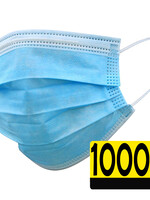 LUQ LUQ Wegwerp Mondkapje Blauw Niet-medisch - 1000 PACK